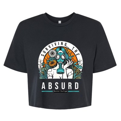 Surviving The Absurd Bella+Canvas Jersey Crop Tee