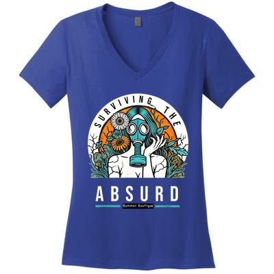 Surviving The Absurd Women's V-Neck T-Shirt