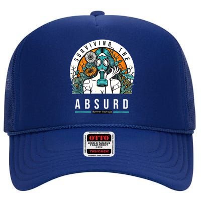 Surviving The Absurd High Crown Mesh Back Trucker Hat