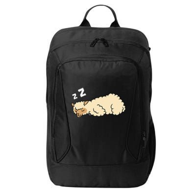 Sleeping Tired Alpaca Pajama Love Alpacas City Backpack