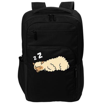 Sleeping Tired Alpaca Pajama Love Alpacas Impact Tech Backpack