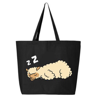 Sleeping Tired Alpaca Pajama Love Alpacas 25L Jumbo Tote