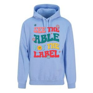 See The Able Not The Label Autism Awareness Month Gift Unisex Surf Hoodie