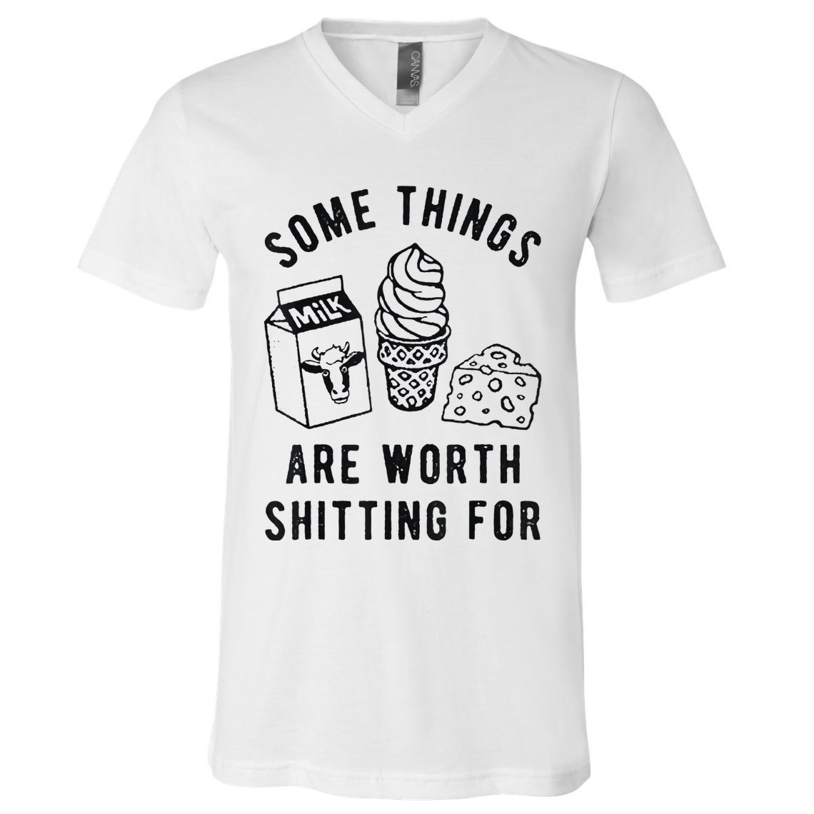 Some Things Are Worth Shitting For V-Neck T-Shirt