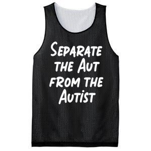 Separate The Aut From The Autist Mesh Reversible Basketball Jersey Tank