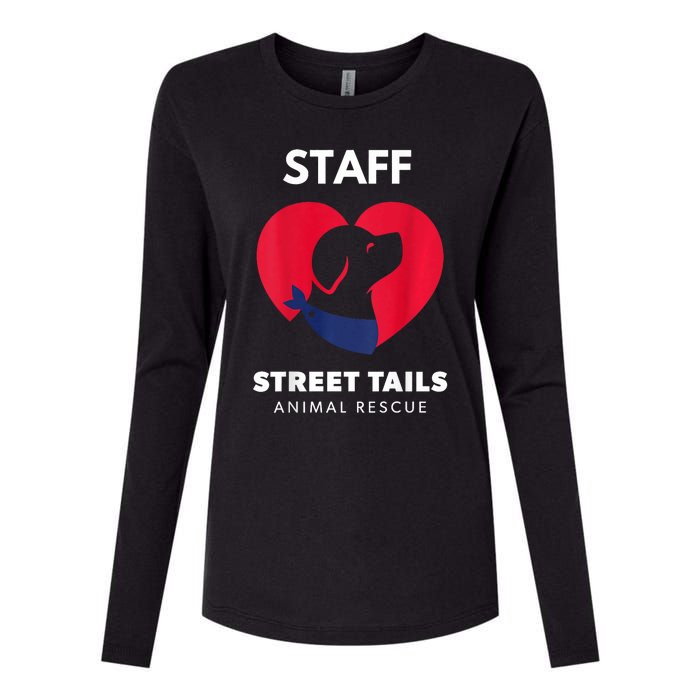 Street Tails Animal Rescue Staff Largew Womens Cotton Relaxed Long Sleeve T-Shirt