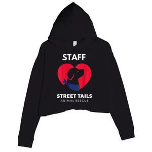 Street Tails Animal Rescue Staff Largew Crop Fleece Hoodie