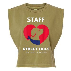 Street Tails Animal Rescue Staff Largew Garment-Dyed Women's Muscle Tee