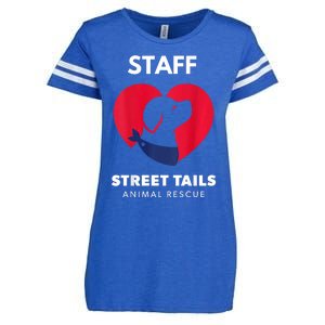 Street Tails Animal Rescue Staff Largew Enza Ladies Jersey Football T-Shirt