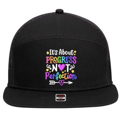 Staar Test About Progress State Test Teacher Testing Monitor 7 Panel Mesh Trucker Snapback Hat