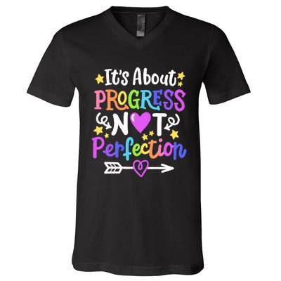 Staar Test About Progress State Test Teacher Testing Monitor V-Neck T-Shirt