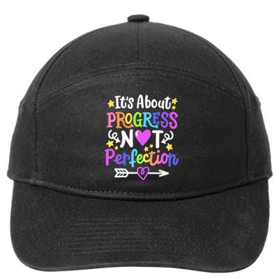 Staar Test About Progress State Test Teacher Testing Monitor 7-Panel Snapback Hat