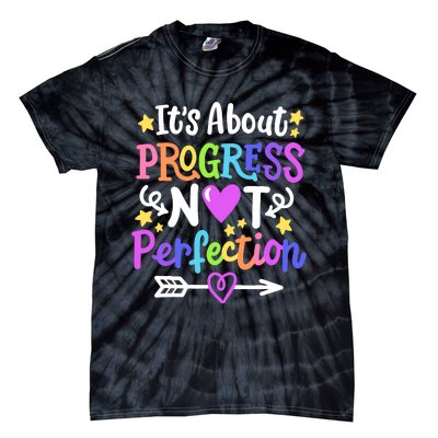 Staar Test About Progress State Test Teacher Testing Monitor Tie-Dye T-Shirt