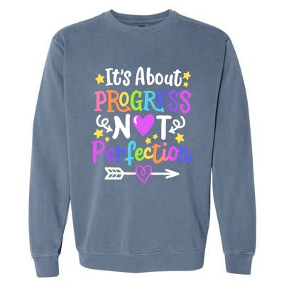 Staar Test About Progress State Test Teacher Testing Monitor Garment-Dyed Sweatshirt