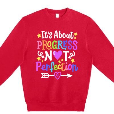 Staar Test About Progress State Test Teacher Testing Monitor Premium Crewneck Sweatshirt