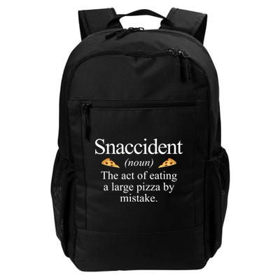 Snaccident The Act Of Eating A Large Pizza By Mistake Backpack