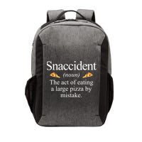 Snaccident The Act Of Eating A Large Pizza By Mistake Vector Backpack