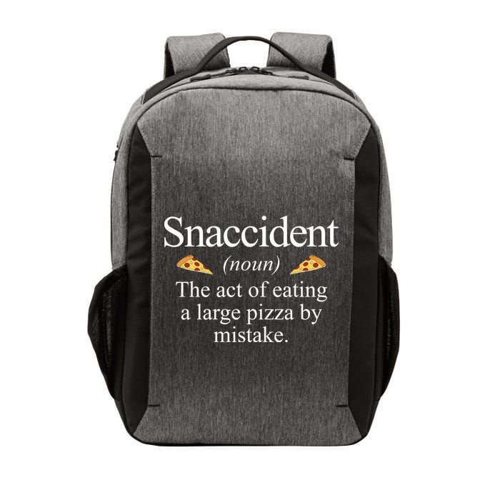 Snaccident The Act Of Eating A Large Pizza By Mistake Vector Backpack
