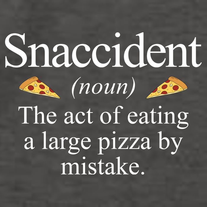 Snaccident The Act Of Eating A Large Pizza By Mistake Vector Backpack