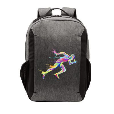 Sprinter Track And Field Runner Running Marathon Vector Backpack
