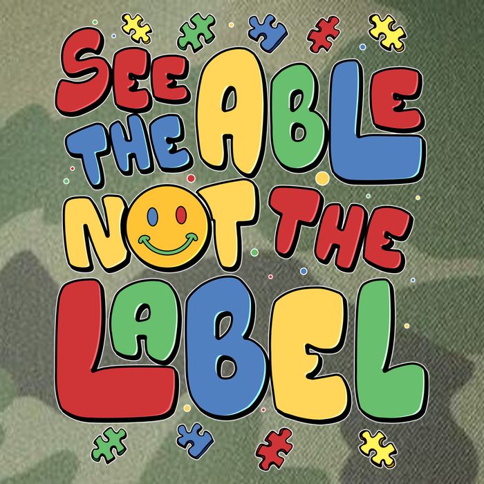 See The Able Not The Label Autism Awareness Legacy Tie Dye Trucker Hat