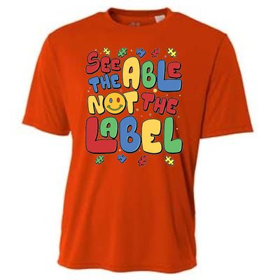 See The Able Not The Label Autism Awareness Cooling Performance Crew T-Shirt