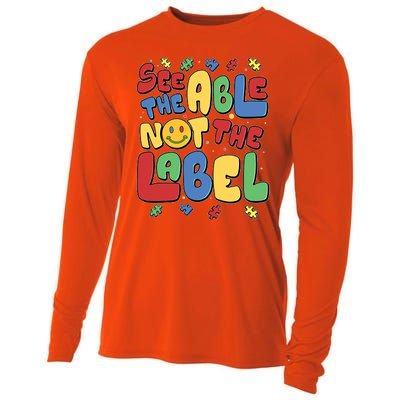 See The Able Not The Label Autism Awareness Cooling Performance Long Sleeve Crew