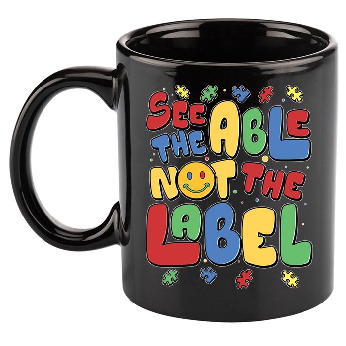 See The Able Not The Label Autism Awareness 11oz C Handle Ceramic Mug
