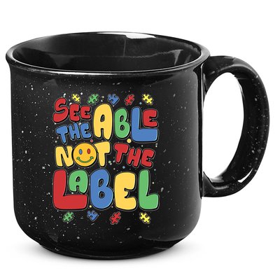 See The Able Not The Label Autism Awareness 15oz Campfire Ceramic Mug