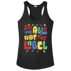 See The Able Not The Label Autism Awareness Ladies PosiCharge Competitor Racerback Tank