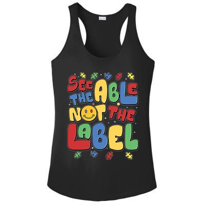See The Able Not The Label Autism Awareness Ladies PosiCharge Competitor Racerback Tank