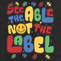 See The Able Not The Label Autism Awareness Trucker Hat
