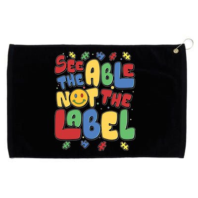 See The Able Not The Label Autism Awareness Grommeted Golf Towel