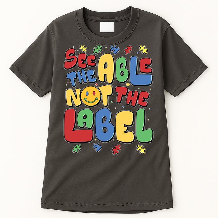 See The Able Not The Label Autism Awareness Tall T-Shirt