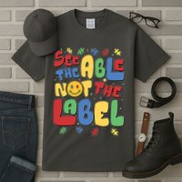 See The Able Not The Label Autism Awareness Tall T-Shirt