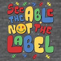 See The Able Not The Label Autism Awareness Tall T-Shirt