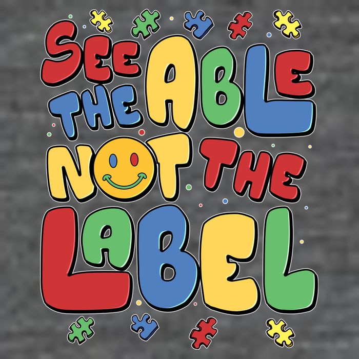 See The Able Not The Label Autism Awareness Tall T-Shirt