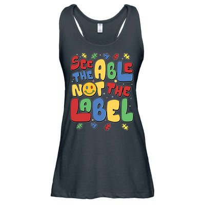 See The Able Not The Label Autism Awareness Ladies Essential Flowy Tank