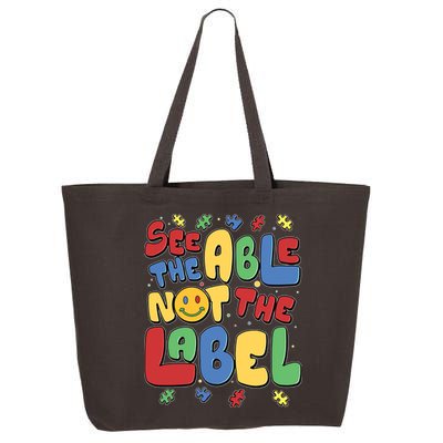 See The Able Not The Label Autism Awareness 25L Jumbo Tote