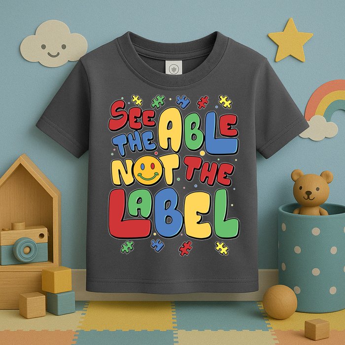 See The Able Not The Label Autism Awareness Toddler T-Shirt