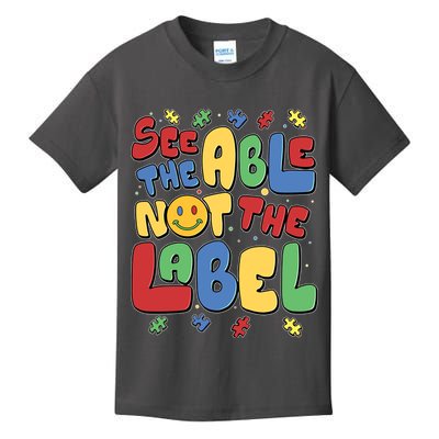 See The Able Not The Label Autism Awareness Kids T-Shirt