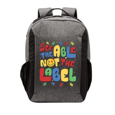 See The Able Not The Label Autism Awareness Vector Backpack