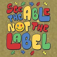 See The Able Not The Label Autism Awareness Garment-Dyed Women's Muscle Tee