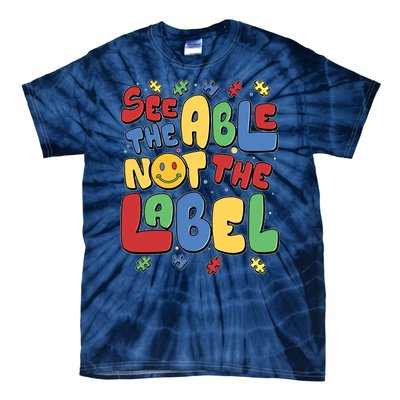 See The Able Not The Label Autism Awareness Tie-Dye T-Shirt