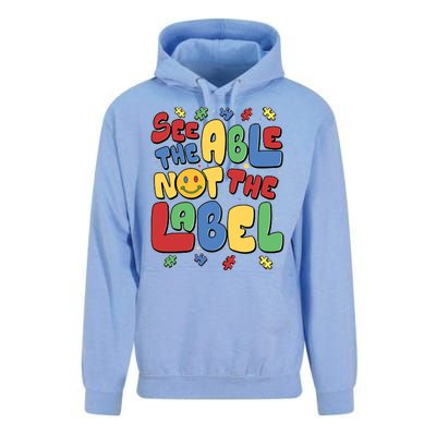 See The Able Not The Label Autism Awareness Unisex Surf Hoodie