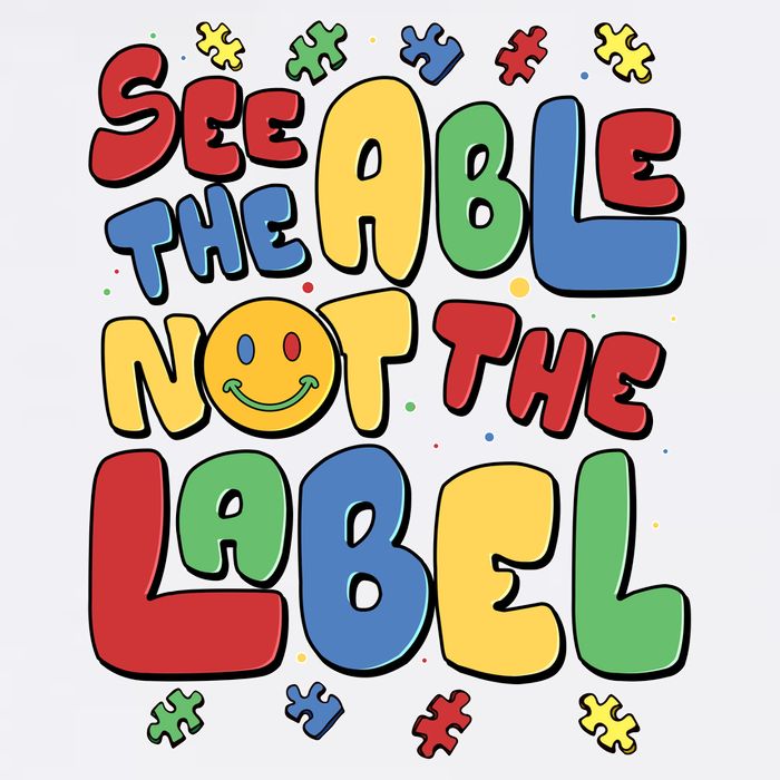 See The Able Not The Label Autism Awareness Garment-Dyed Sweatshirt