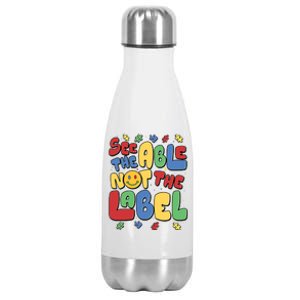 See The Able Not The Label Autism Awareness Stainless Steel Insulated Water Bottle