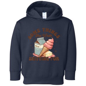 Some Things Are Worth Shitting For Toddler Hoodie