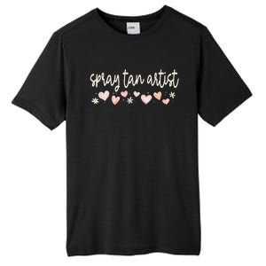 Spray Tan Artist Valentines Day Daisy Salon Little Hearts Tall Fusion ChromaSoft Performance T-Shirt