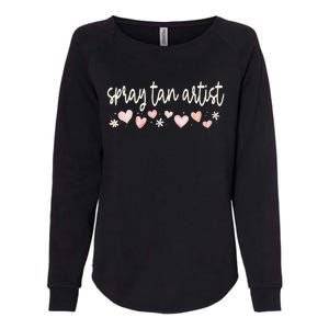 Spray Tan Artist Valentines Day Daisy Salon Little Hearts Womens California Wash Sweatshirt